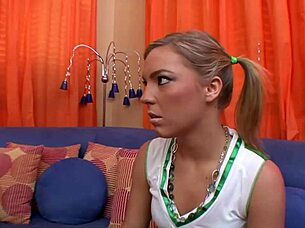 18 year old cheerleader takes every inch of her step dad's hard cock - ally kay