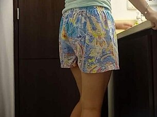 Hot Big Tits College Roommate With Wet Shaved Pussy Loves Riding Tight Pussy After Classes