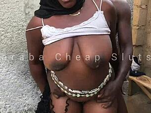 i rode that big fat bbw slut's pussy and worshiped her ass in doggystyle, bending her over for anal outdoors at the university of portharcourt
