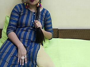 indian jija fucks his sexy saali in bedroom with hindi audio