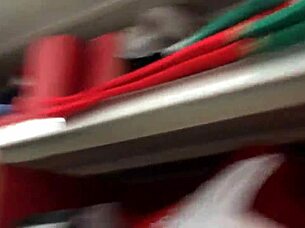 Hey, check out this candid mom shopping hidden in the store! 😎