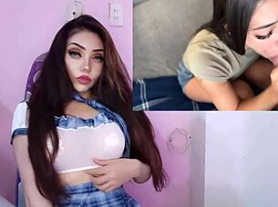 innocent face gets hard fuck, cums on face