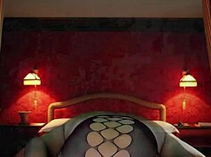 can you resist this masked babe in body stockings