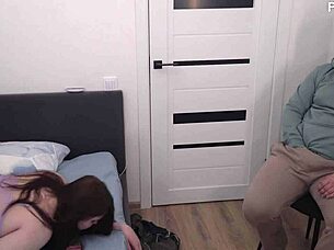 Boyfriend cleans cum after lover