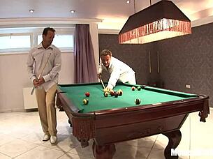 Mandy Bright takes two cocks