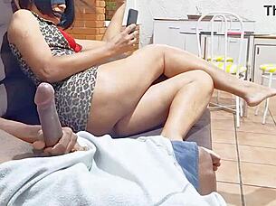 Stepmom sucks my cock