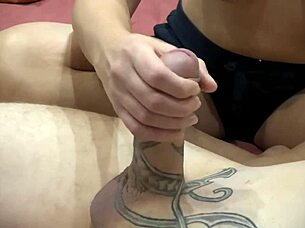 she gives slow beautiful handjob for ten minutes