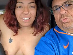 My wife's ass and pussy got blacked out on that long drive from NJ to KY