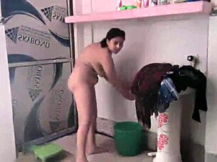 chubby women with beautiful lipstick engage in cunilingus and doggystyle fucking on the bed with the labour contractor for extra cash