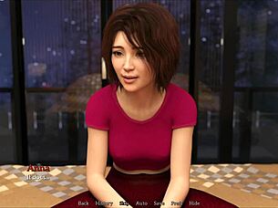 Cute brunette smoking homemade with big tits girl next door.