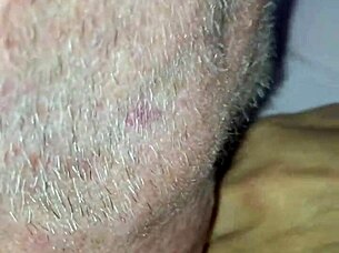 feeling the intense pleasure of muff diving in a homemade afternoon session with cock licking and cumshot close up