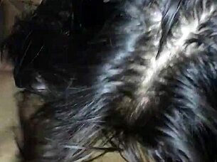 this nerd gives an amazing blowjob while cheating