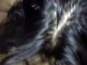 this nerd gives an amazing blowjob while cheating