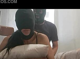 Bound And Gagged, She Takes Cock In All Holes