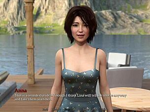 Cute brunette smoking homemade with big tits girl next door.