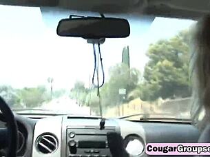 Teen sucks big cock after chores