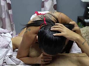 Mature Wife Feels Intense Desire Sucking Stepson's Tight Cock POV