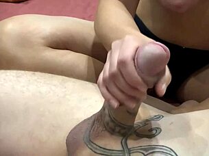 she gives slow beautiful handjob for ten minutes