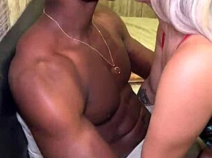 The curvy housewife cheats with a well-endowed black guy.