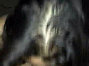 this nerd gives an amazing blowjob while cheating