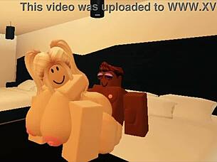 My chubby neighbor invites me to her house