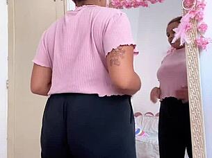 chubby girl farting while getting ready for a date 😊