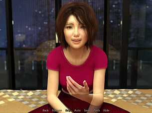 Cute brunette smoking homemade with big tits girl next door.