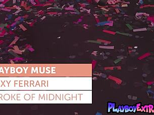 Roxy Ferrari Strips Naked For New Year Fun