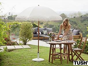 Graycee baybee gapes in first tushy scene