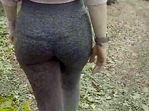 forget hiking, let's have rough outdoor sex in the park with cum inside my wet pussy