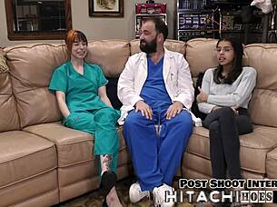 i'm ditria rose, this freshman getting a mandatory hitachi orgasm, spreading my pierced nipples in latex gloves backstage.