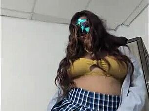 Horny student fucks boyfriend in uniform