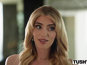 Graycee baybee gapes in first tushy scene