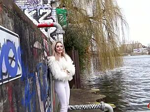 skinny german becky gets rough doggystyle in berlin casting 😈