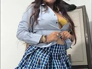 Horny student fucks boyfriend in uniform