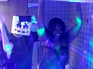 watch the wealthy black couple indulge in taboo sex with the tight pussy asian babysitter, contrasting riches and desire