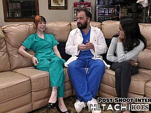 i'm ditria rose, this freshman getting a mandatory hitachi orgasm, spreading my pierced nipples in latex gloves backstage.