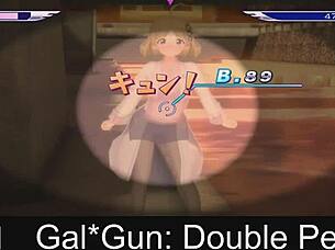 Gal gun double peace anime game concludes with final episode featuring double action