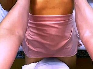 Student invites stepmom to room for more than caresses