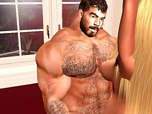 Does the cuckold wife crave muscular blonde's huge cock?