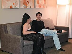 Horny step mom teases her son so she can fuck him, featuring goddessx