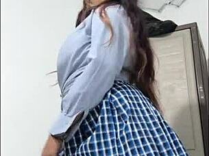 Horny student fucks boyfriend in uniform