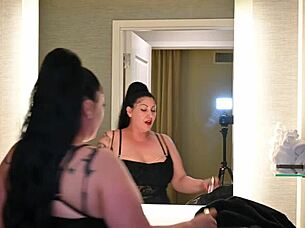 Horny step mom teases her son so she can fuck him, featuring goddessx