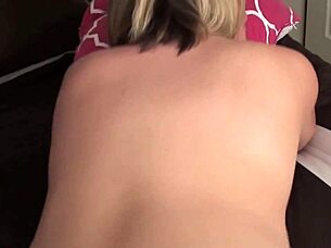 Beautiful brunette with big boobs and tattoos gets double penetration and facial!