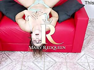 Softcore warm-up with natural big tits and toys