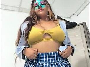 Horny student fucks boyfriend in uniform