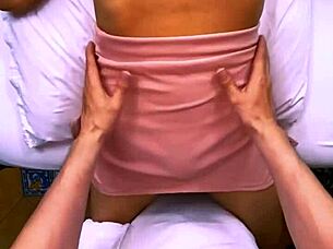 Student invites stepmom to room for more than caresses