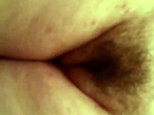 Amanda shows off her hairy pussy masturbating