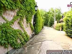 A European blonde babe undergoes a rough encounter.