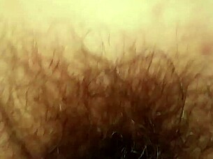 Amanda shows off her hairy pussy masturbating